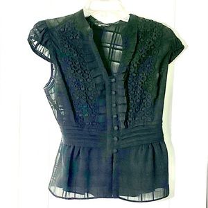 Gorgeous cap sleeve blouse with beautiful details